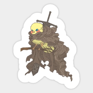 yellow birb Sticker